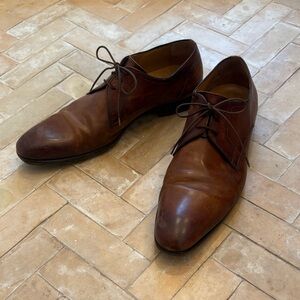 Magnanni Rich Brown Leather Oxfords
